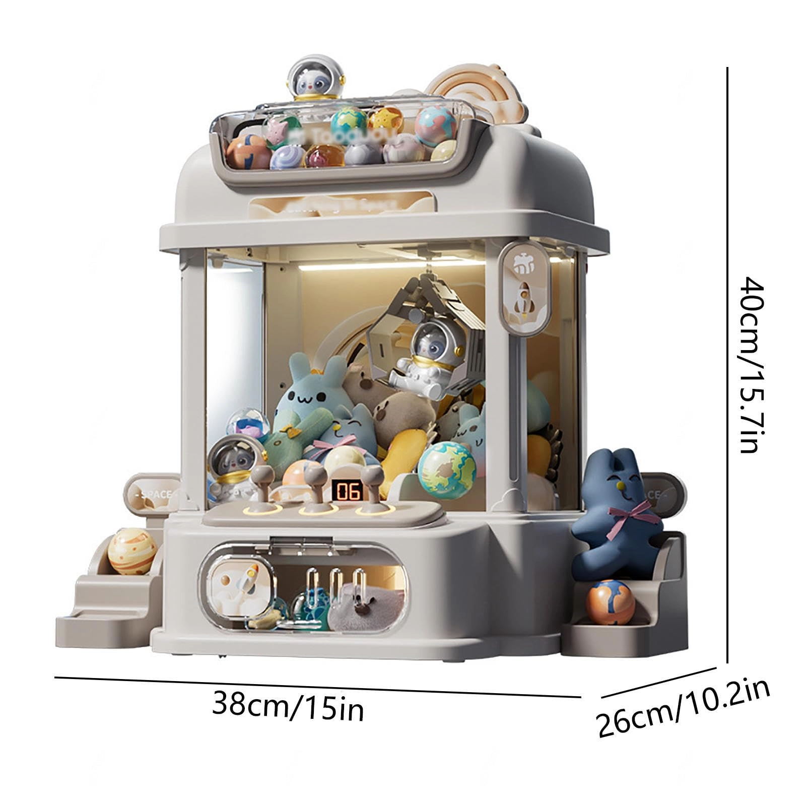 Claw machine - mini remote control 2 Panda dolls