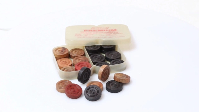 SISCAA Carrom Coin - 24 Coins Rosewood