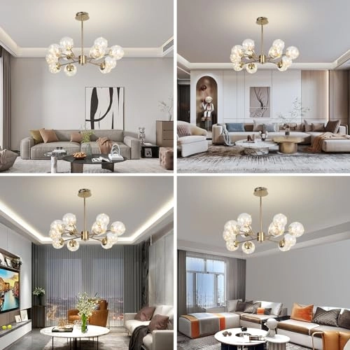 Sputnik Chandelier - 12-Light 72W