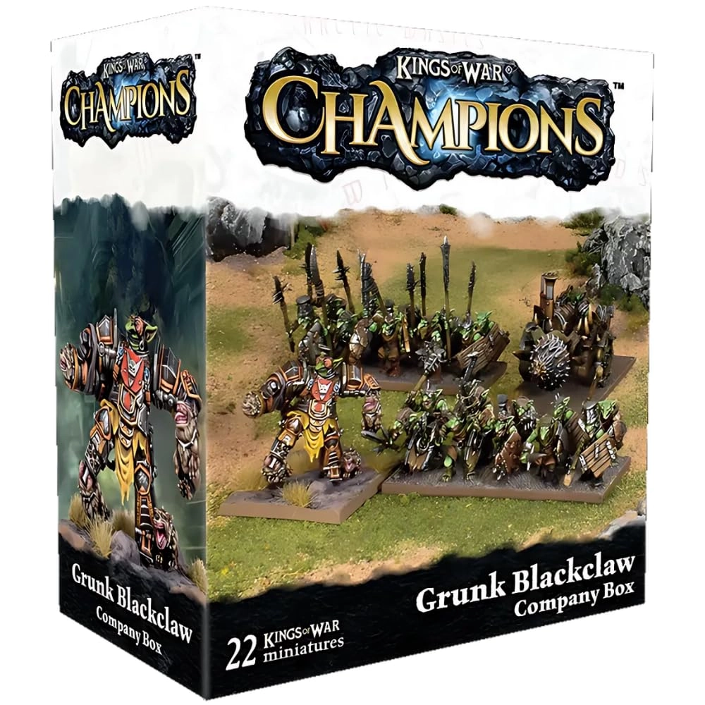 Mantic Kings of War Champions: Grunk Blackclaw Company Box