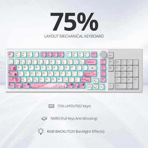 75% TKL Wired Mechanical Keyboard - Wired/Wireless