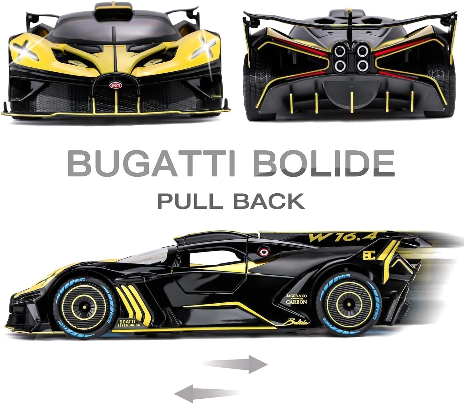 Metal Pullback Car - 1:24 1 pcs