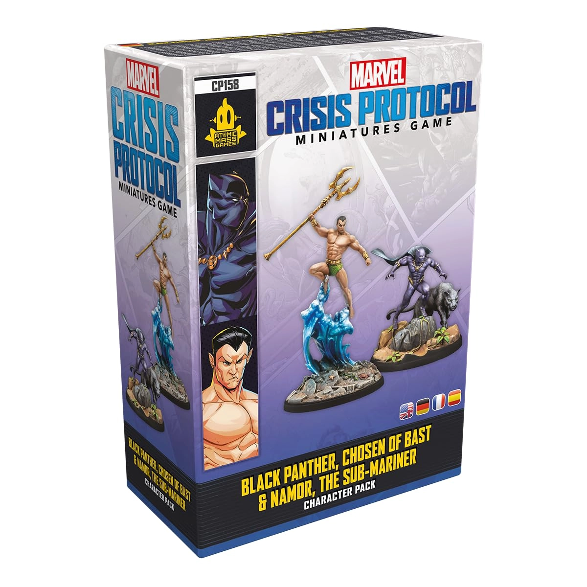 Asmodee Marvel: Crisis Protocol: Black Panther, Chosen of Bast & Namor, the Sub-Mariner