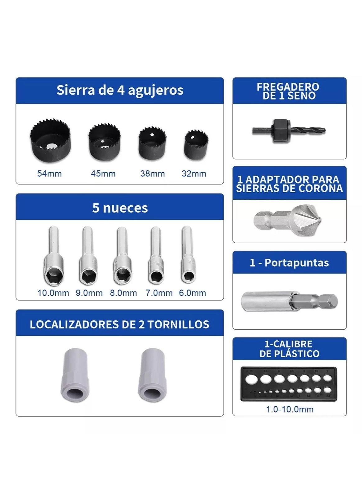 Combined Drill Bit Toolbox - 100 Pieces Set