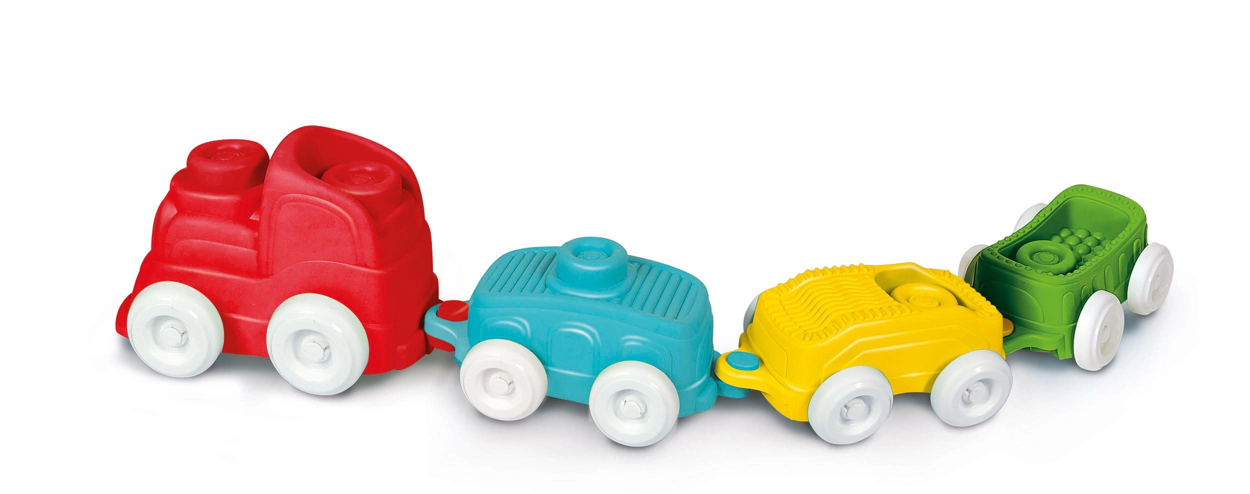 Clementoni Soft Clemmy - Touch And Play Sensory Train - 6-36 months 12 pieces