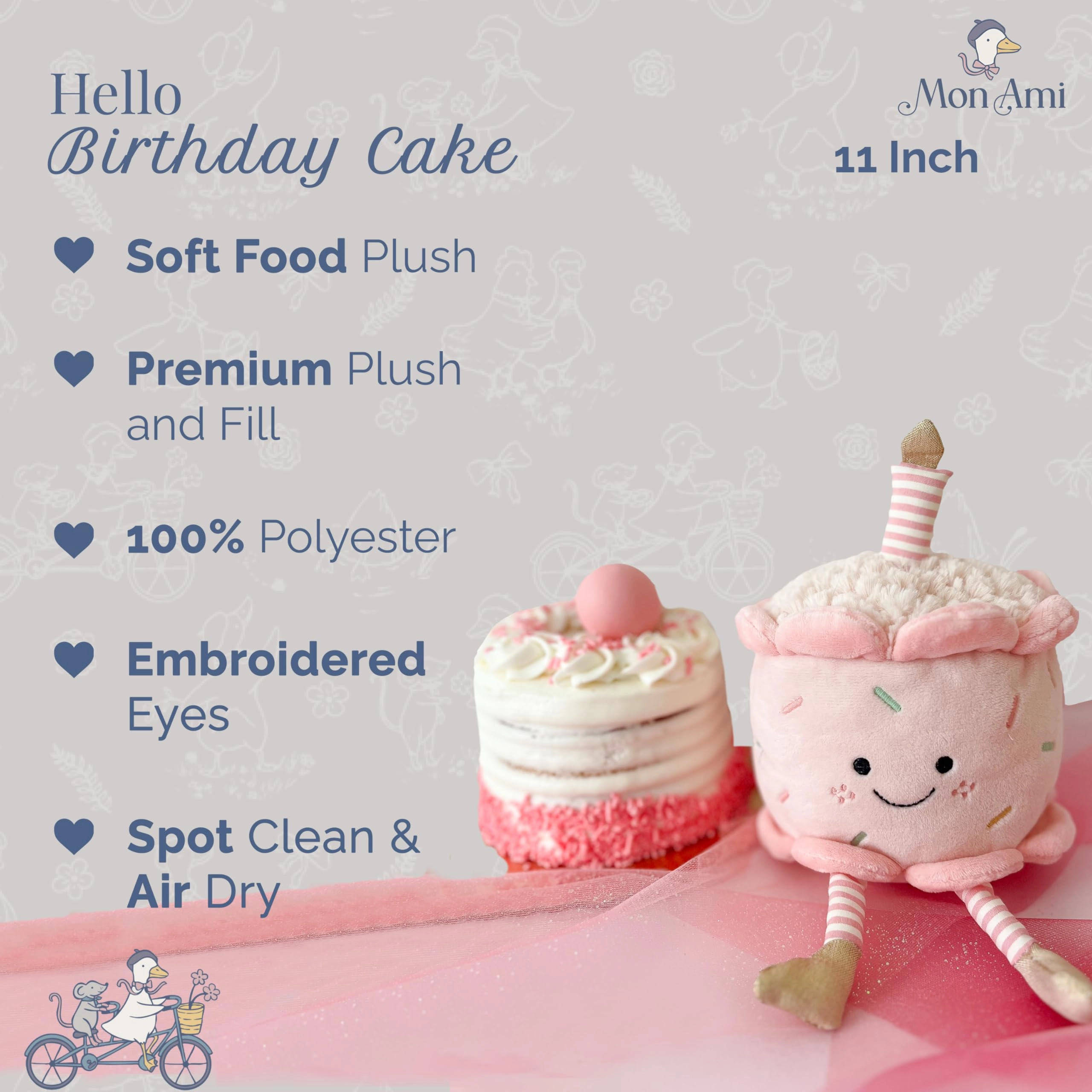 Birthday Cake - 17.8 cm Plush