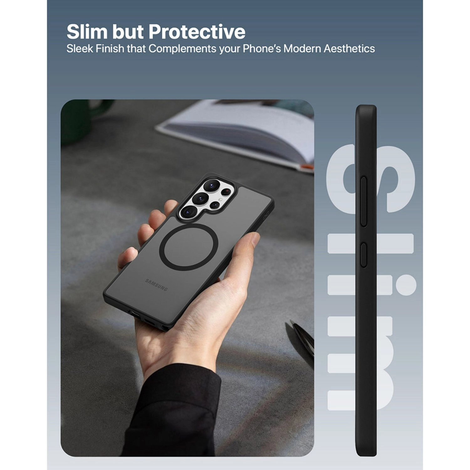 Gleam Hybrid Case with MagSafe for Samsung Galaxy S25 Ultra