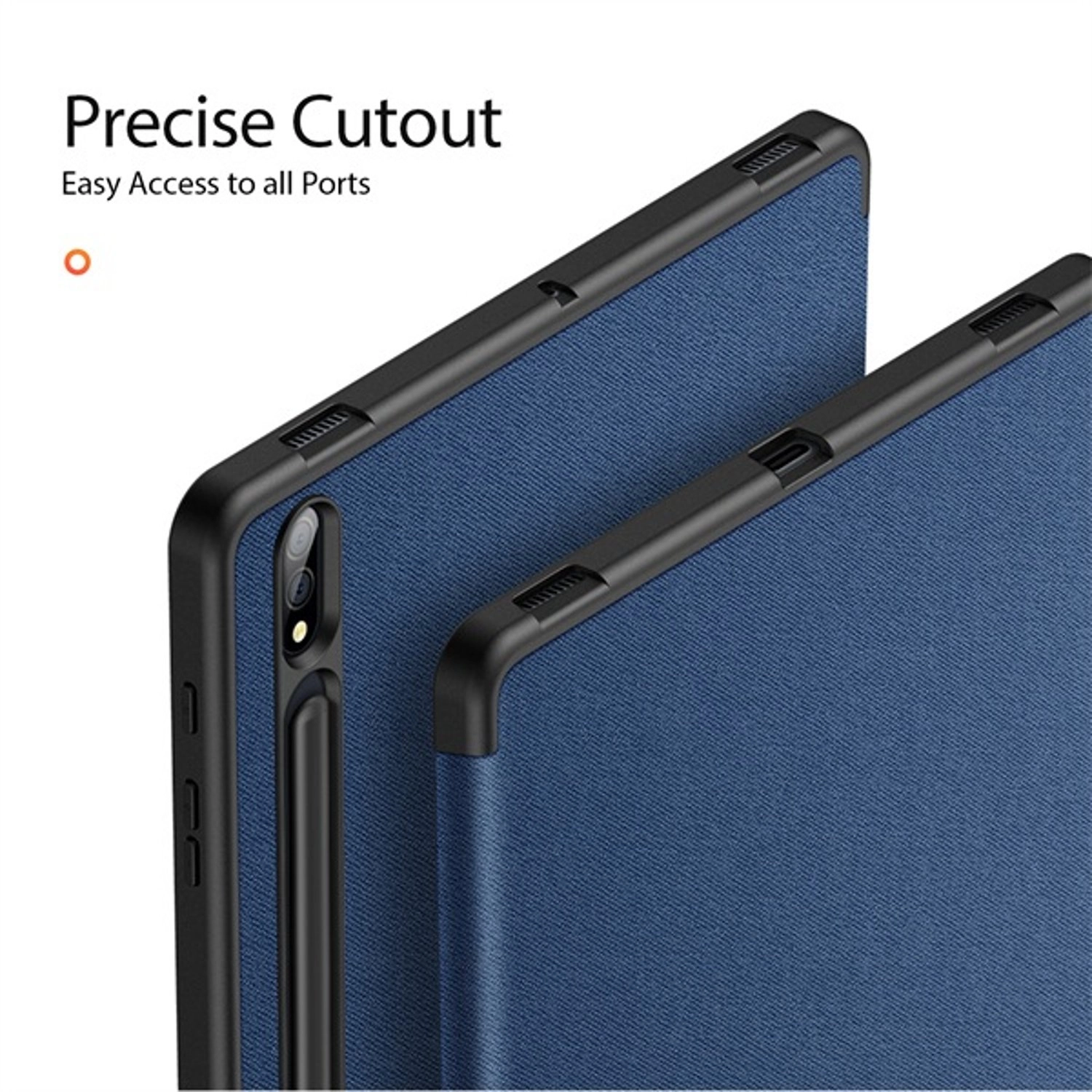 Folio Case with S Pen Holder for Samsung Tab S8 Plus