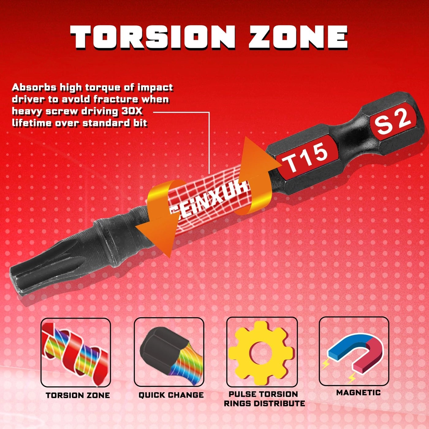 Impact Screwdriver Bits Set - 65Pieces