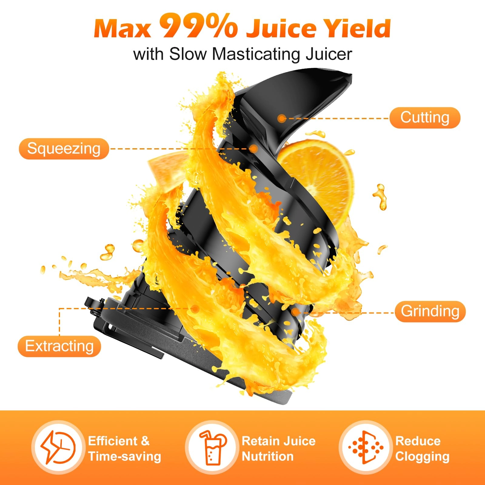 Masticating Juicer - 350 watts