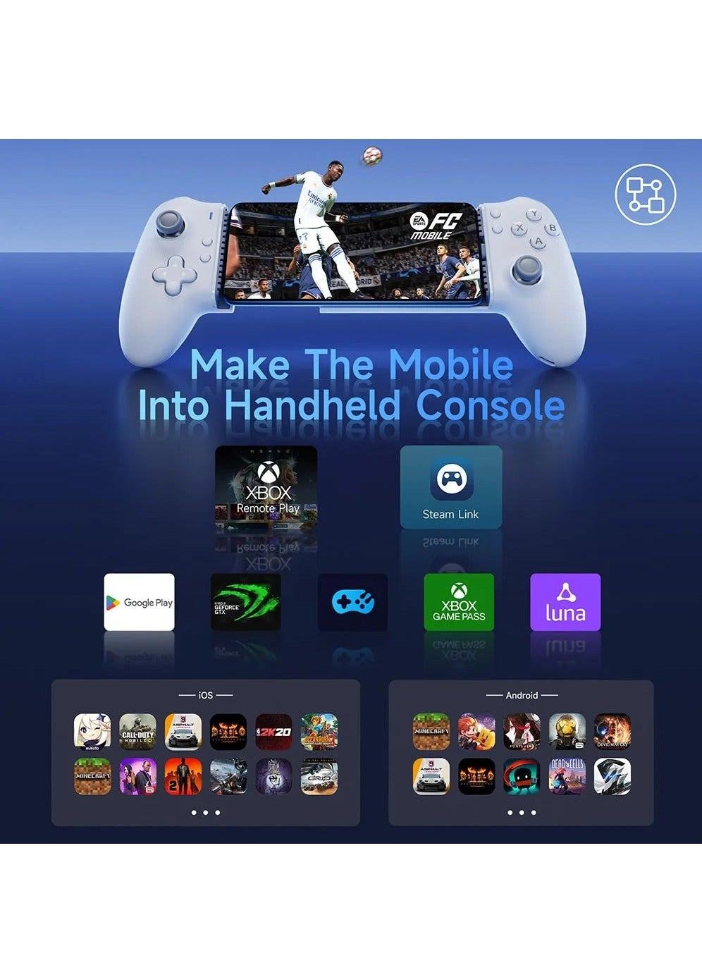M15 - White Android iPhone Cloud Gaming Xbox