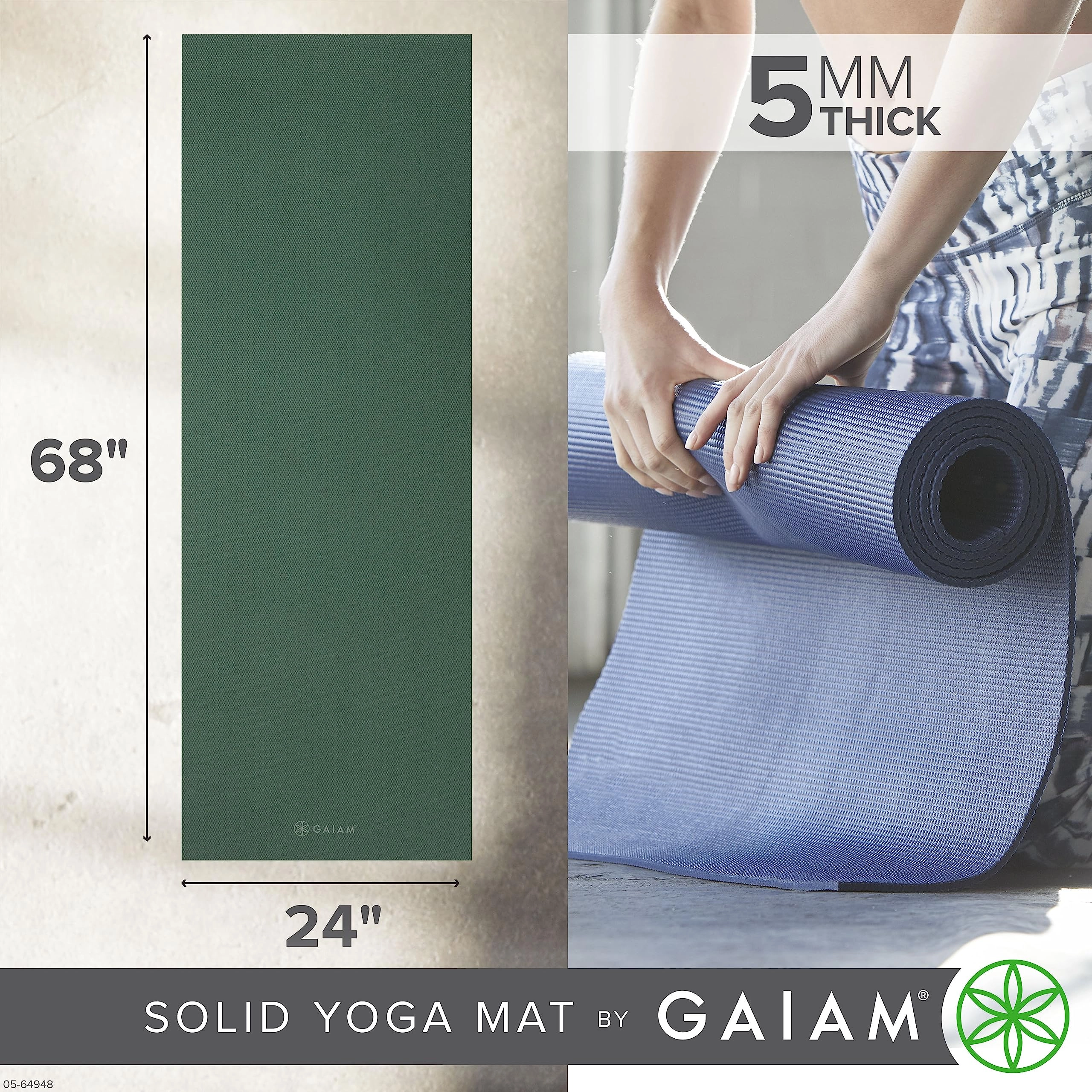 Yoga Mat - Polyvinyl Chloride 5mm