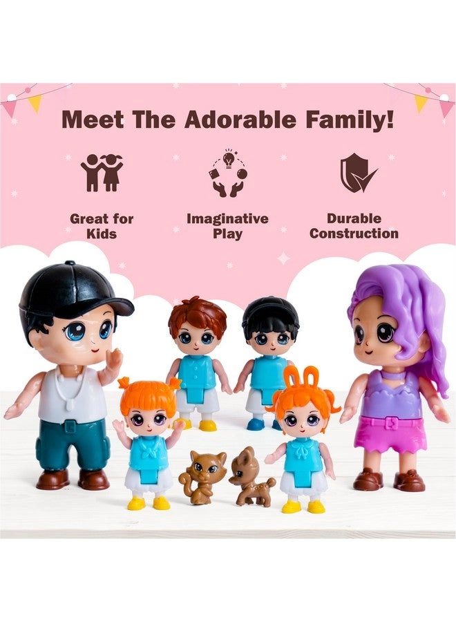 Dollhouse People Figures Playset