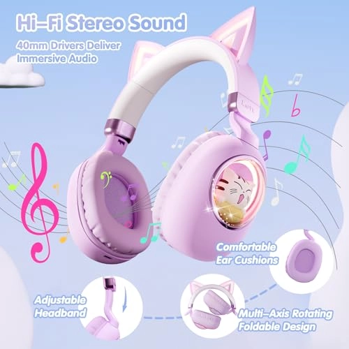Cat Ear Headphones Wireless Headphone