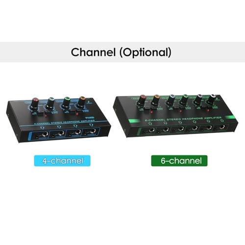 Headphone Amplifier - 6 channel Metal