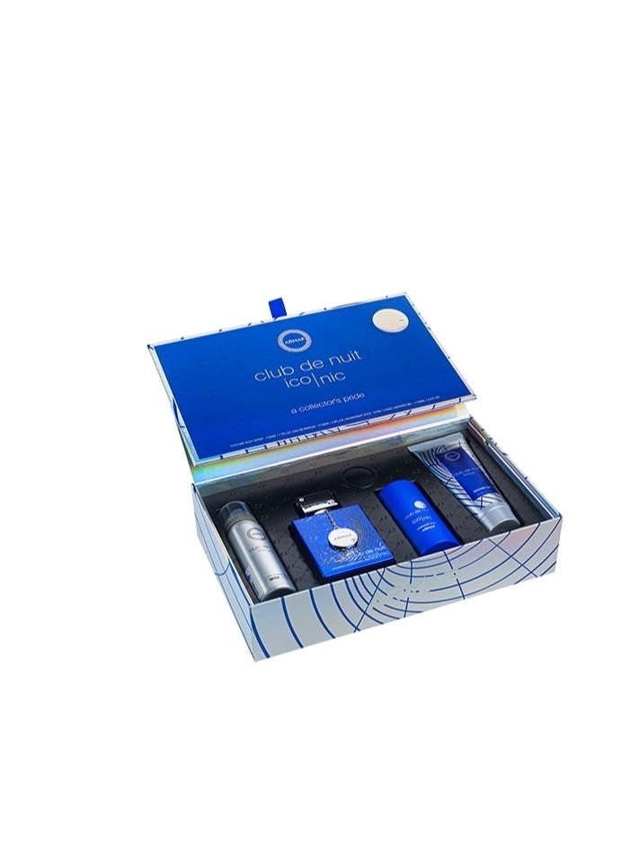 ARMAF Club De Nuit Iconic Blue - Eau de Parfum 4 Pieces Gift Set