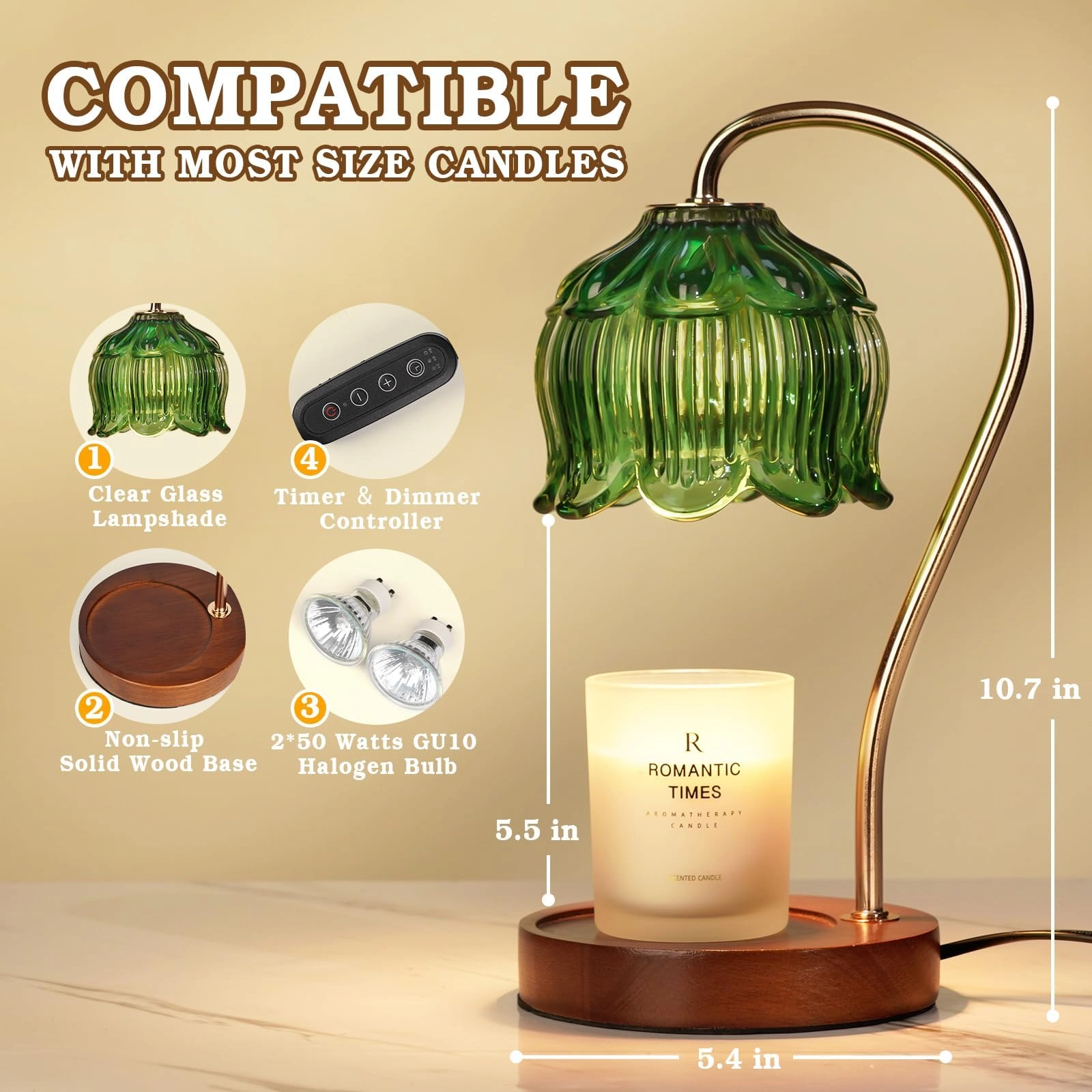 Strawberry Candle Warmer Lamp - Timer Dimmable