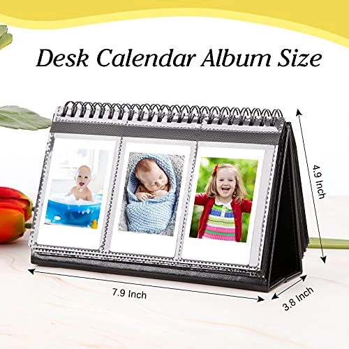 96 Pockets Desk Mini Photo Album - black