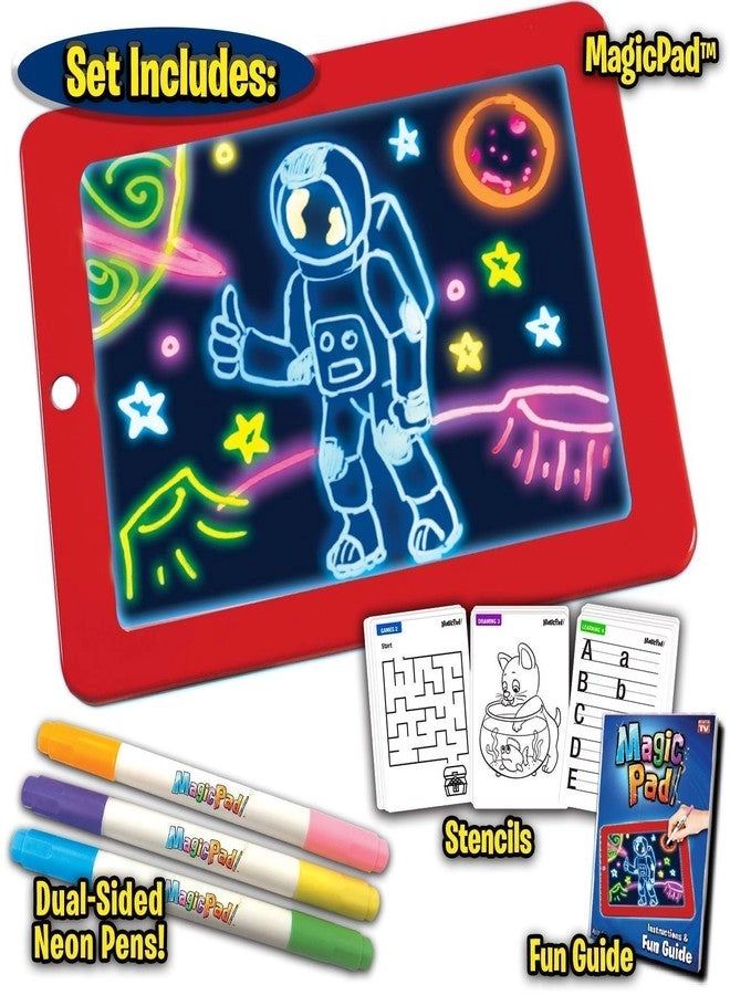 Learning Drawing Magic Pad - Light Up Learning Tablet for Kids Multicolor