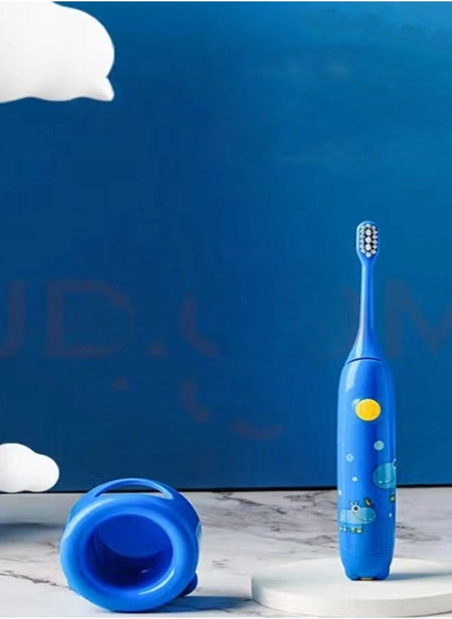 Electric Toothbrush - Super Soft Blue 4 Different Heads
