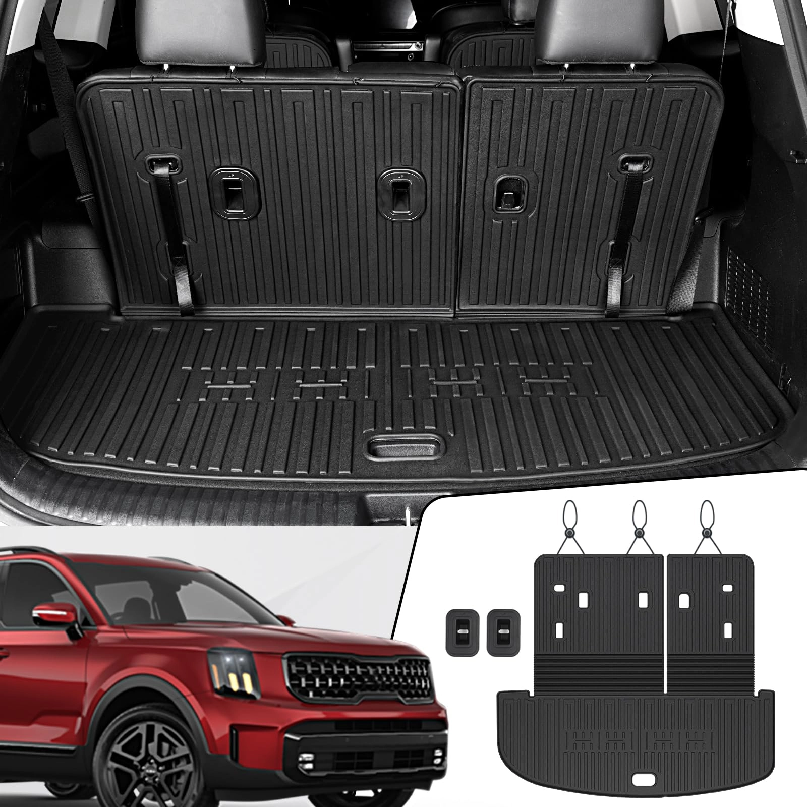 JOULARISE Cargo Mat with Backrest Mats - Kia Telluride 2020-2025