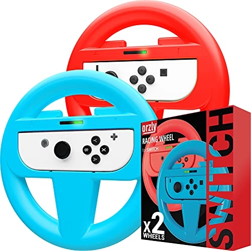 Orzly Steering Wheels - Nintendo Switch 2 Twin Pack