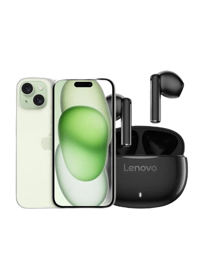 Apple (Renewed) iPhone 15 - 128GB + E310 True Wireless Stereo Earbuds