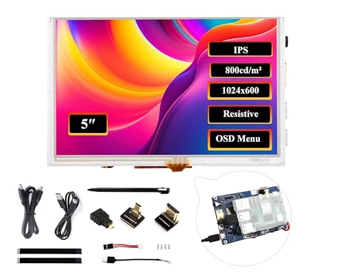 5DP-CAPLCD-G - 1024 x 600 Pixels 5inch