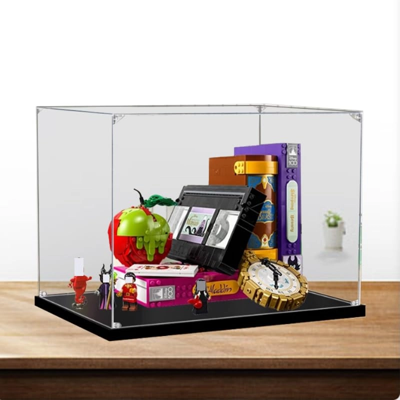 Clear Acrylic Display Case - Black Bottom 43227