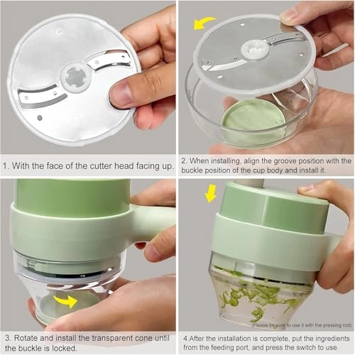 Handheld Electric Vegetable Cutter - Rechargeable battery