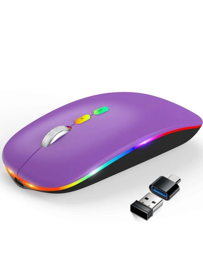 LED Slim Rechargeable Mouse - Wireless