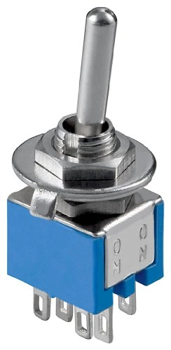 Wentronic 10015 Sub miniature toggle switch - 2x UM 6 pin With a maximum load capacity of 3 / 125 A / V