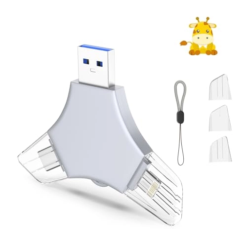 USB 3.0 Flash Drive - USB/Lightning/Type C 64GB