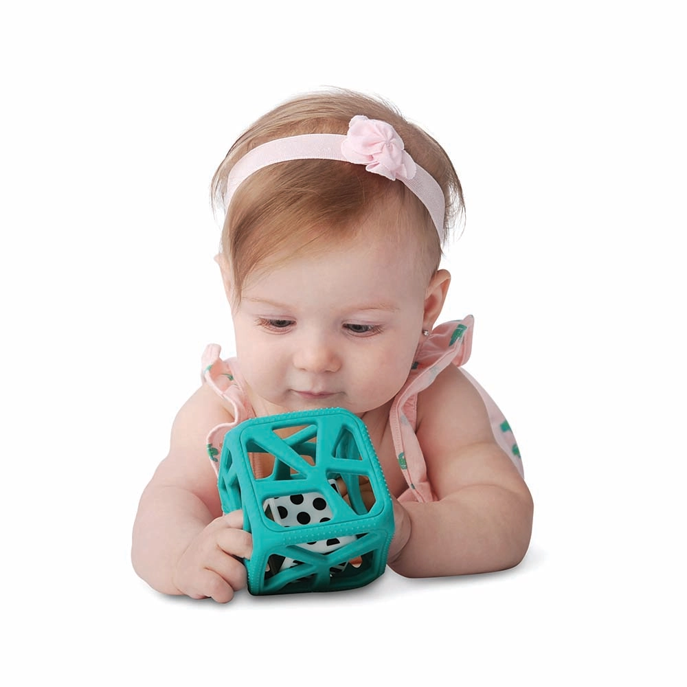 Easy-Grip Teether Rattle - 100 % food-grade silicone 70% ABS+30% Acrylic