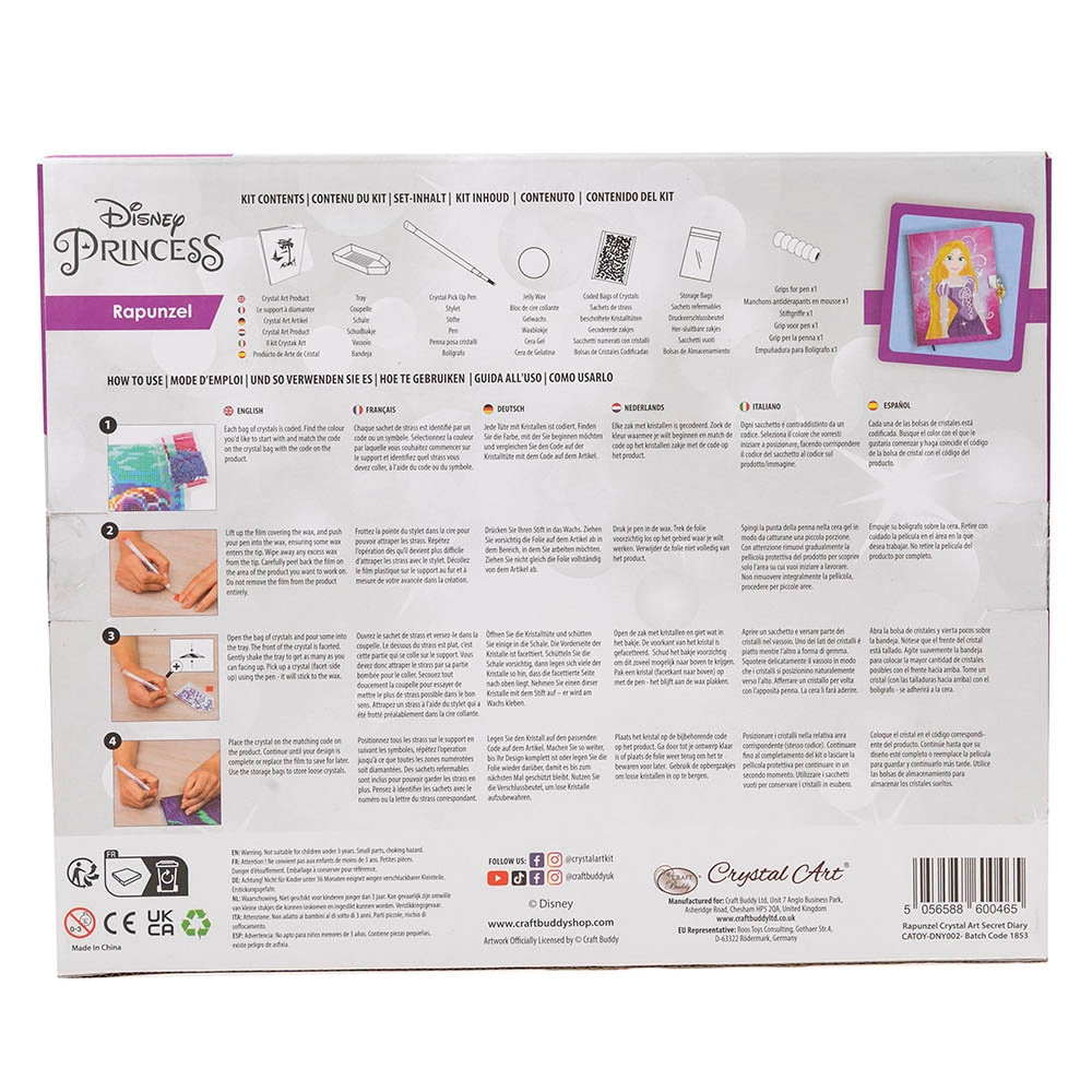 Crystal Art Secret Diary - Rapunzel