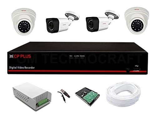 4 Channel 2 MP Universal HD DVR + Hard Drive - 2 TB + Dome Camera - 2.0 MP + Bullet Camera - 2.0 MP