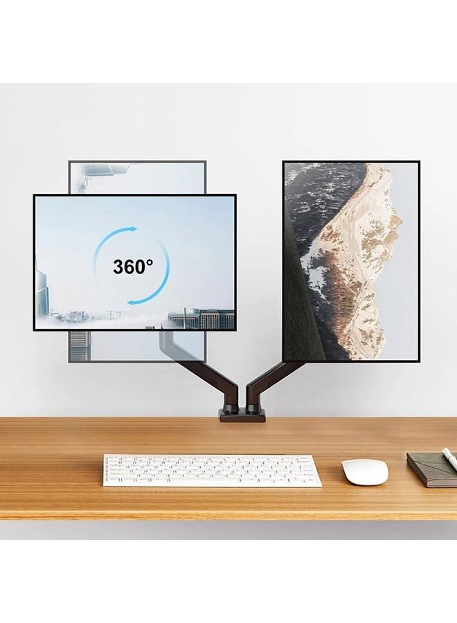 Dual Monitor Mount Stand - dual 13 to 32 Inch 75x75mm 100x100mm