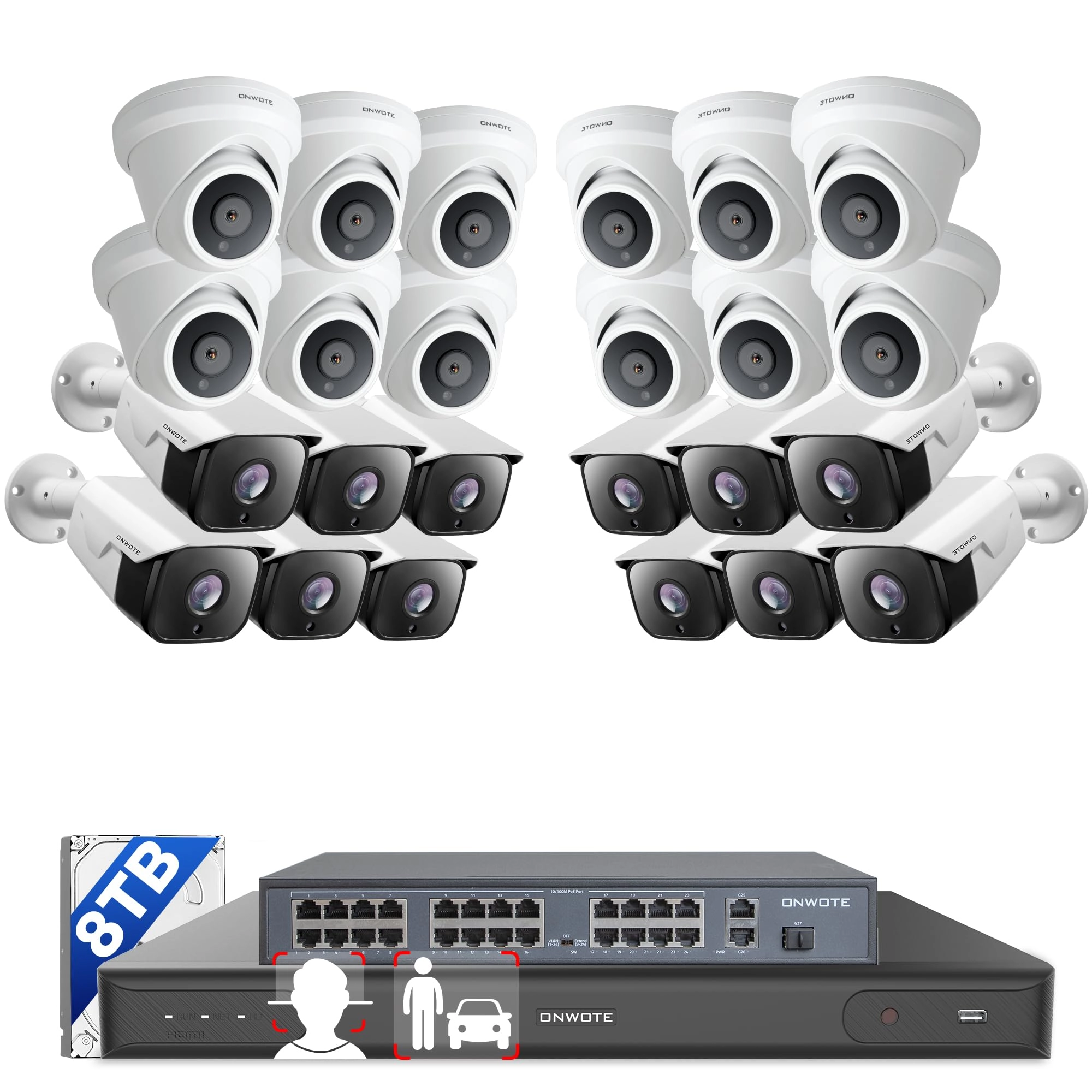 ONWOTE PKA8032-80S24-8TB - 24 32CH 8MP
