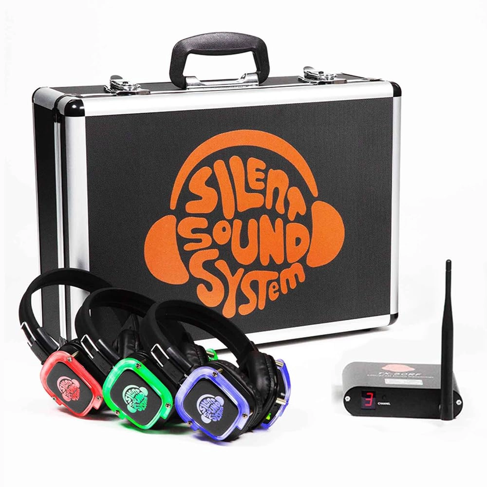 Silent Sound System Headphones - SSSBGPK-01 Wireless Headphone + Transmitter - Wireless Transmitter