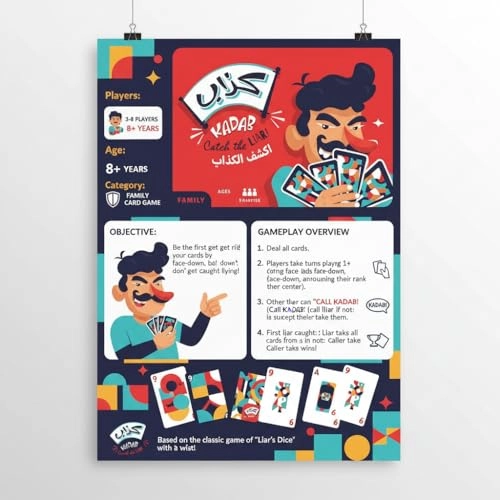 KADAB: Catch the Liar - Card Game (Arabic)