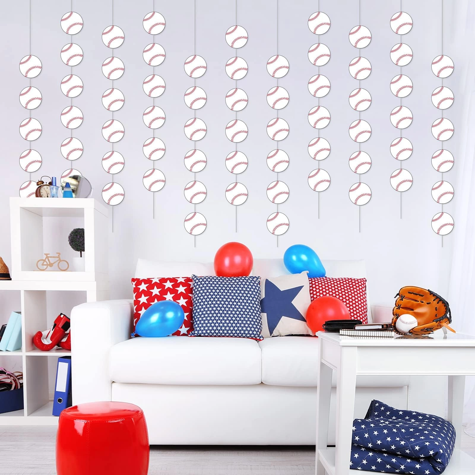 Baseball Garland - 8 Packs Birthday