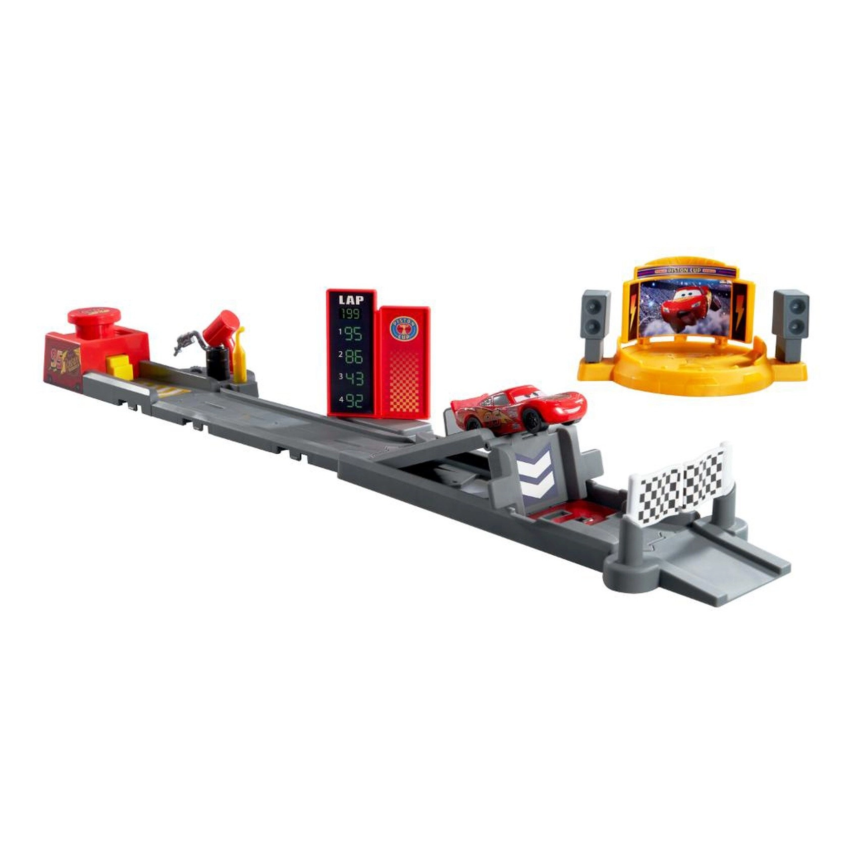 Piston Cup Jump and Stunt Runway Playset