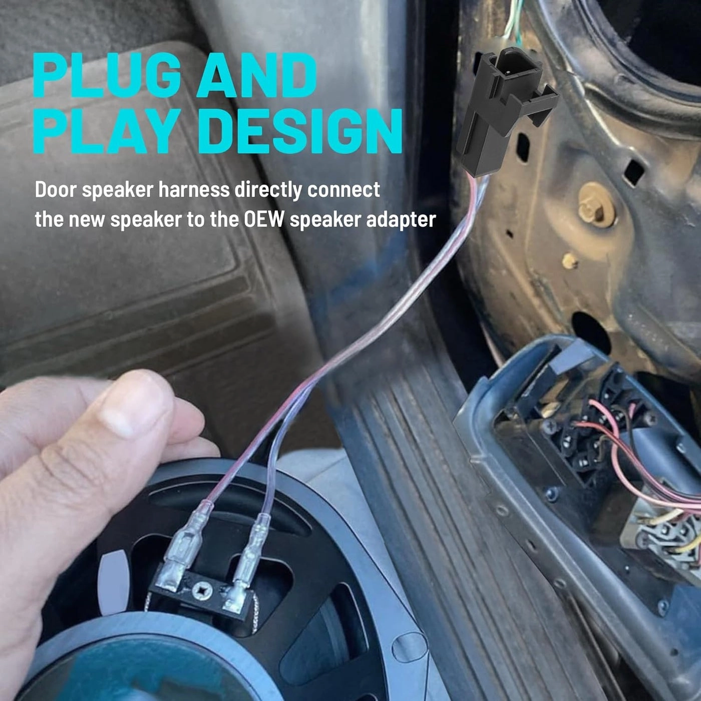 Speaker Adapter Bracket - 6.5 Inch Wire Harness