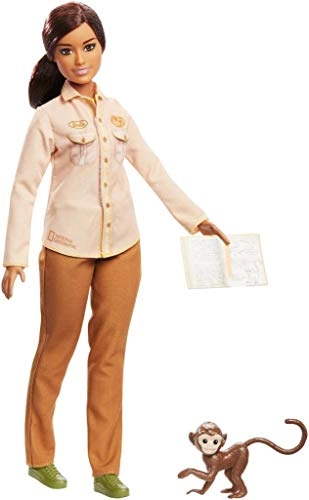I CAN BE - NAT GEO DOLL ASST. - wildlife conservationist with monkey Ages 3+