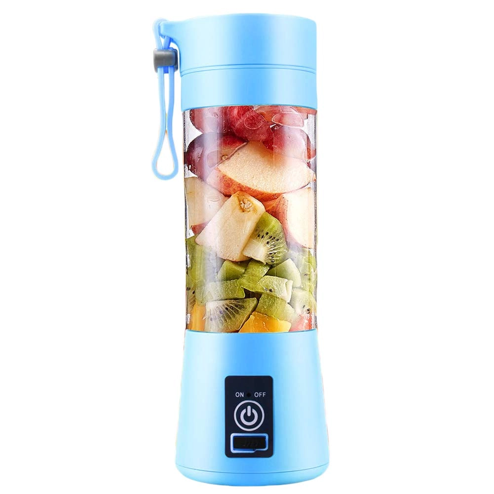 xuendeo Portable USB Rechargeable 4-Blade Fruit Juicer - Portable USB Rechargeable Detachable