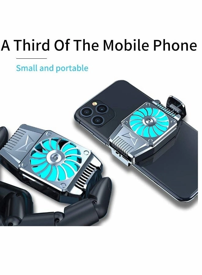 Captaintech Cell Phone Cooler - 500mAh LED Light Universal iPhone/Android