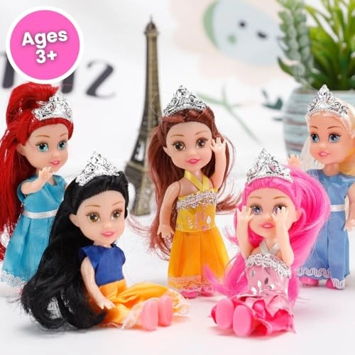 Little Royal Princess Dolls - 12 Pack 5 Inch