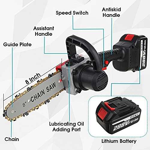 Brushless Electric Chainsaw - 128VF 22980Mah 8Inch