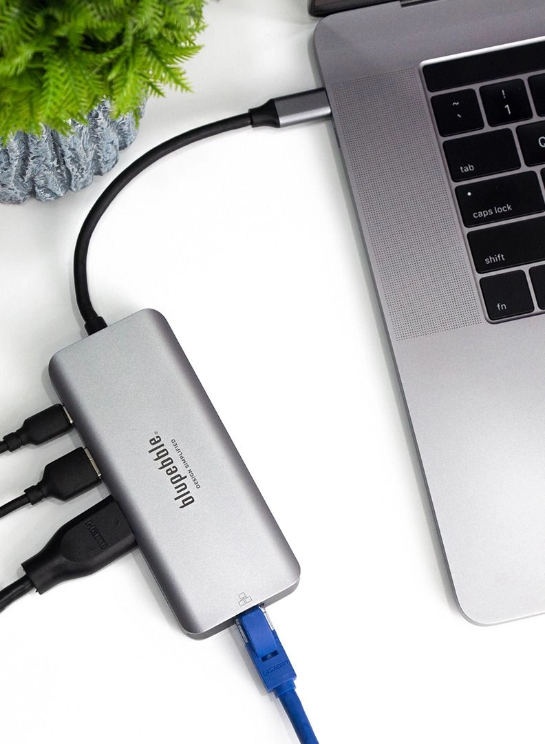 C9 Multimedia Hub - 9-in-1 Grey