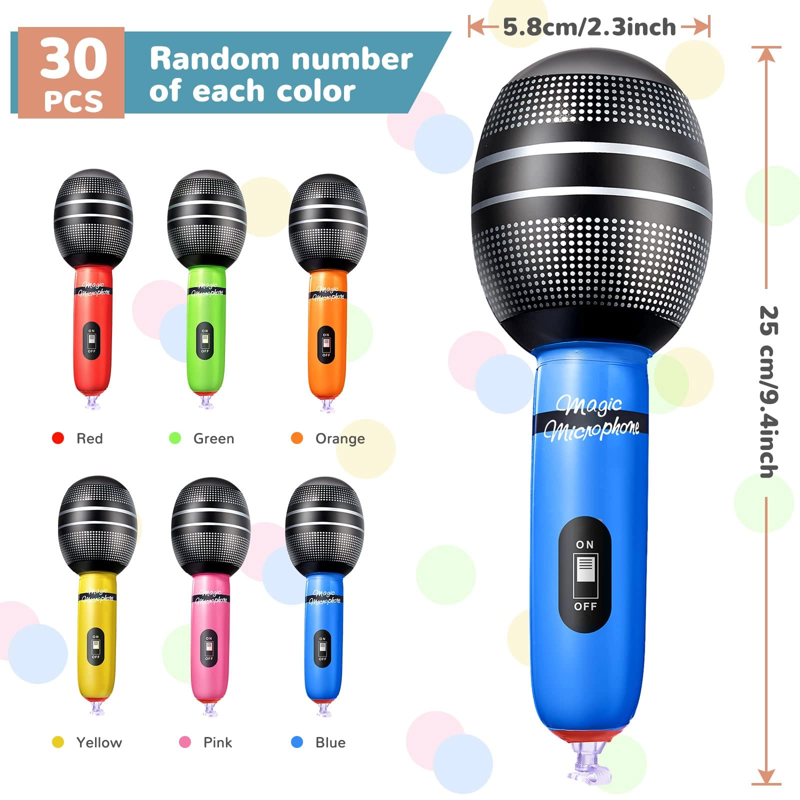 Inflatable Microphones 3.5mm-Mini-Jack Microphone